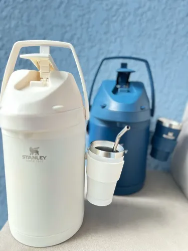 Kit Garrafa Térmica + Copo + Bomba / Garrafa Terere