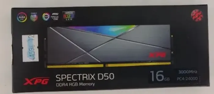 Memória RAM XPG Spectrix D50 16GB DDR4 3000MHz RGB