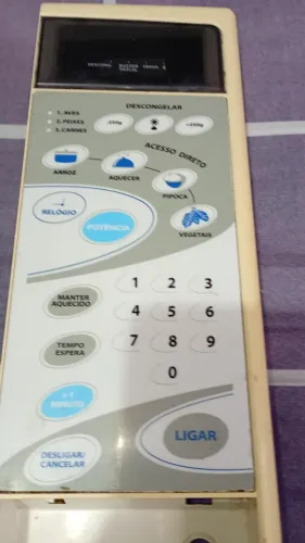 Painel frontal + placa + +Membrana +led de indicação MICROONDAS CCE M34.