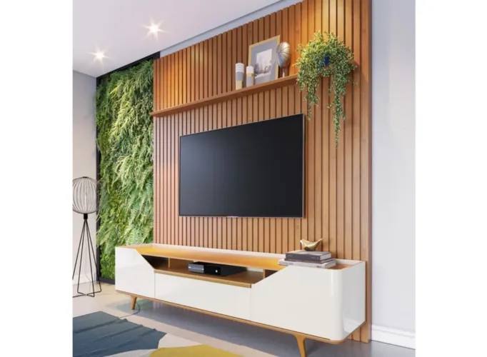 Painel Ripado 1,80 Com Prateleira NOVO