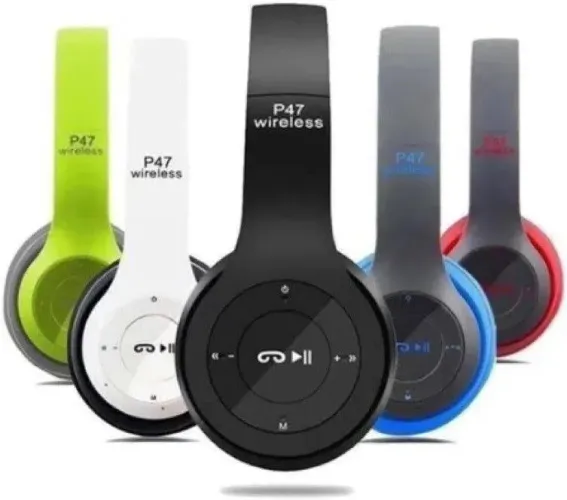 Fone Ouvido Bluetooth P47 Wireless Sem Fio Novo