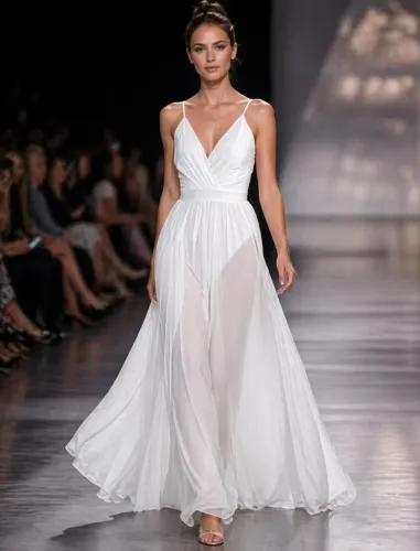 Vestido branco longo