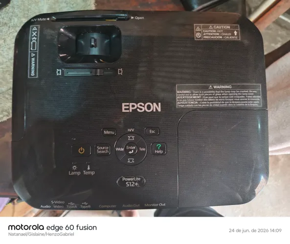 Projetor epson com defeito 