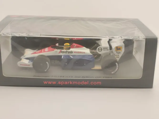 Miniatura F1 Spark Toleman Tg184 Gp Inglaterra Senna 1:43