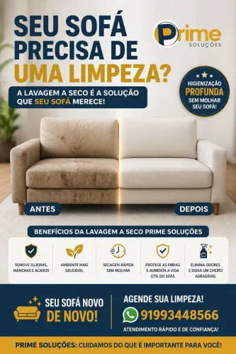 Limpeza de Sofá 