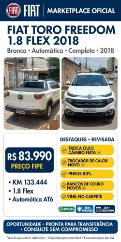 Fiat Toro Freedom Road 1.8 16V Flex Aut. 2018