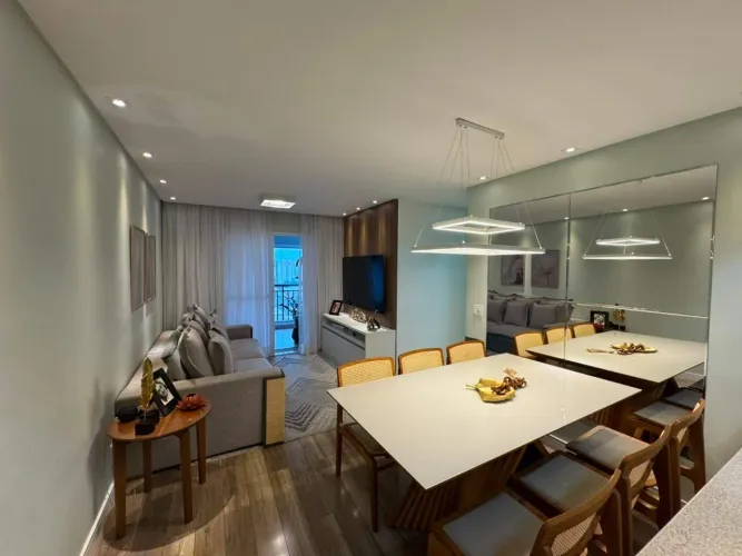Apartamento a venda no Campestre em Santo André | 3 dorms, 1 suíte, varanda gourmet e 2 va