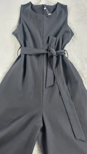 Macacão Alfaiataria Elegante, Preto, P