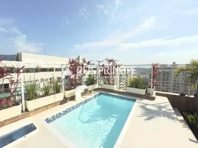 EXCELENTE COBERTURA DUPLEX 3 QUARTOS, SENDO 1 SUÍTE PARA LOCAÇÃO E VENDA NA BARRA OLIMPICA