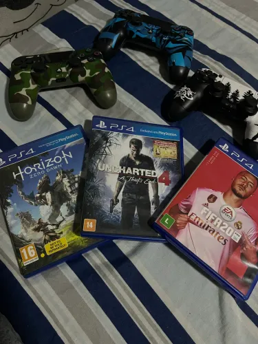 Jogos e controle ps4