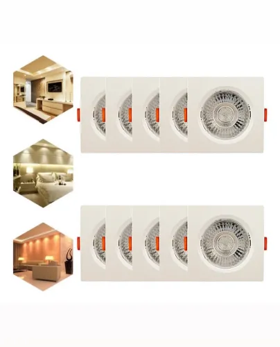 Spot de led avant 5w luz amarela 3000k embutir