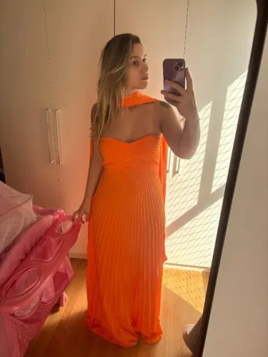 Vestido laranja 