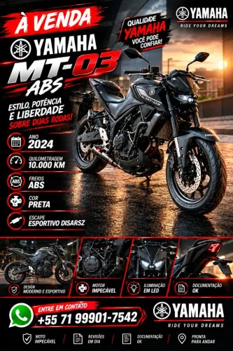 Yamaha MT-03 ano 2024.