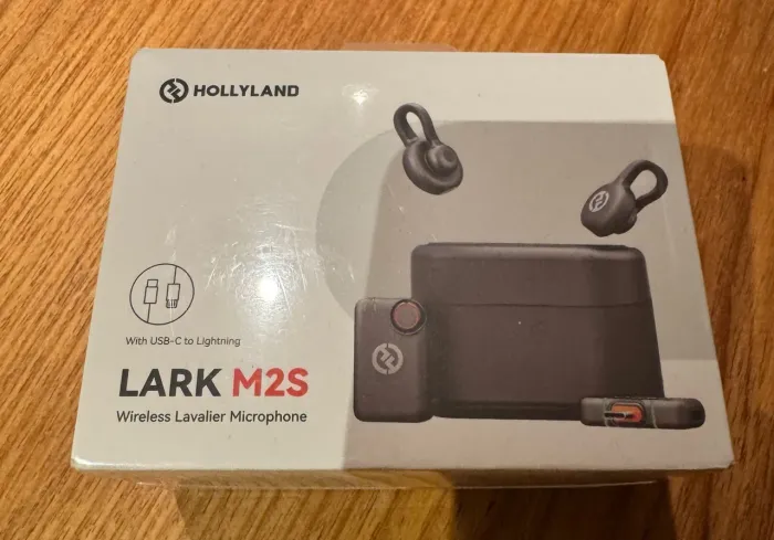  Microfone Hollyland LARK M2S Combo - Novo, Lacrado, USB-C e Lightning
