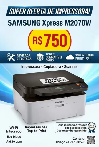 Impressora laser Samsung m2070w