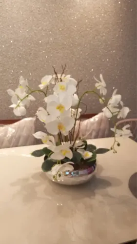 Arranjo de flor com vaso 