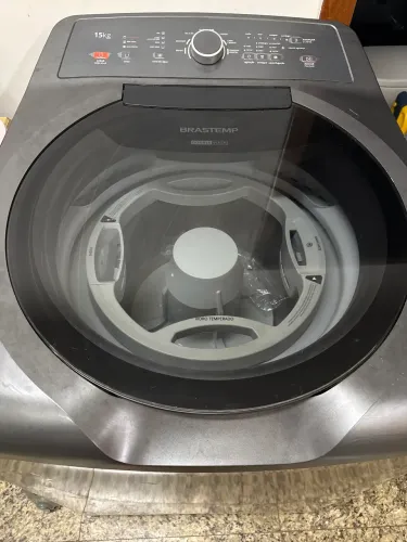 Máquina de Lavar Brastemp Double Wash Titânio