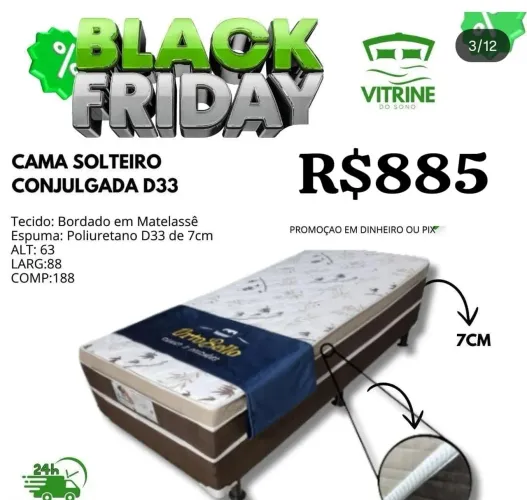 Cama Solteiro Conjugada D33
