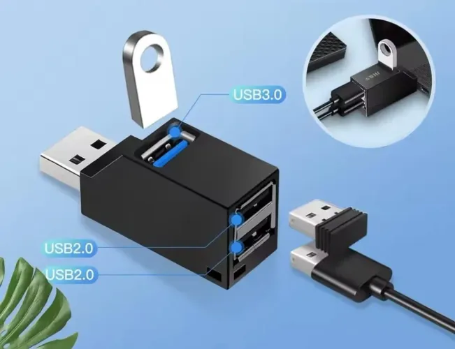Hub Extensor USB 3 em 1