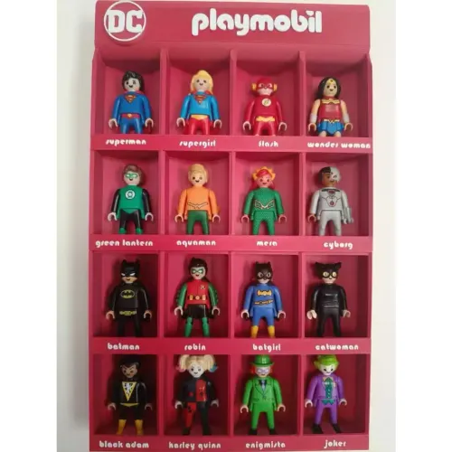 Expositor para kinder ovo playmobil DC colecionáveis