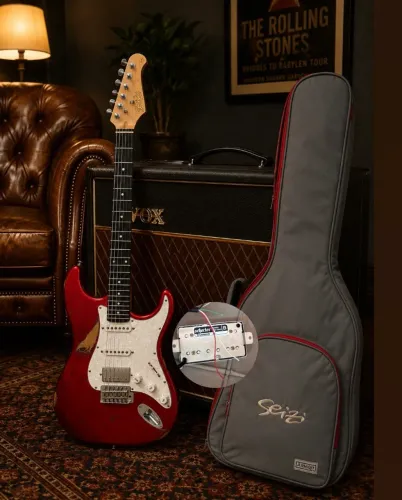 Guitarra Seizi Vintage Budokan Relic HSS - Captador Schecter Nick Johnston