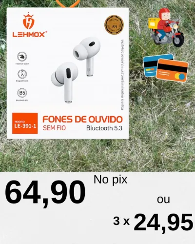 FONE DE OUVIDO SEM FIO - TWS