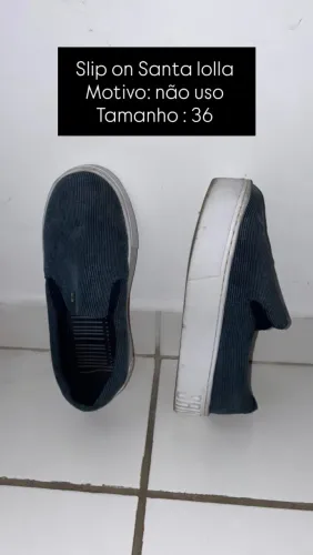 Slip on/ sapatênis Santa Lolla 