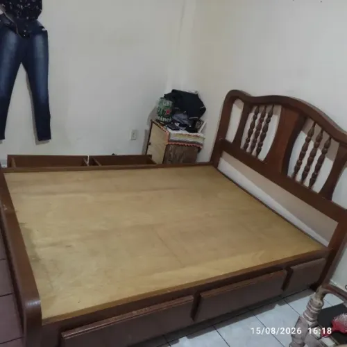 Cama casal madeira