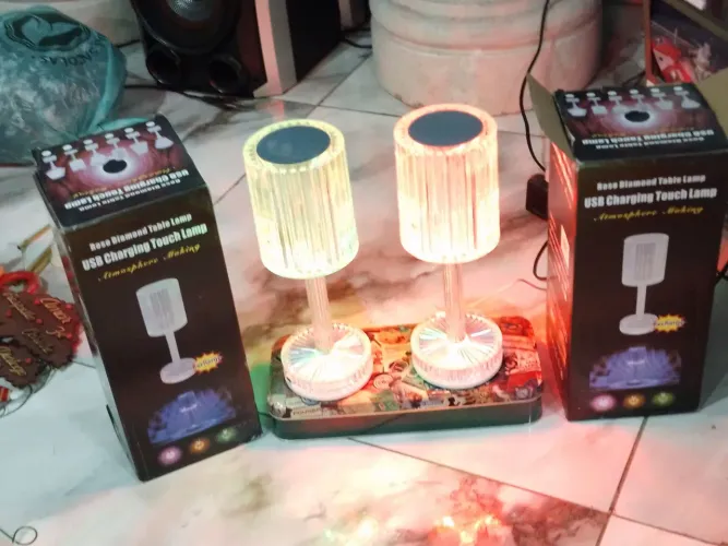 Abaju de led USB sem fio rgb com controle remoto