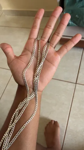 cordões de prata