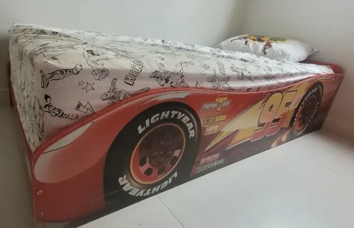 Cama Infantil Mcqueen solteiro (sem colchão)