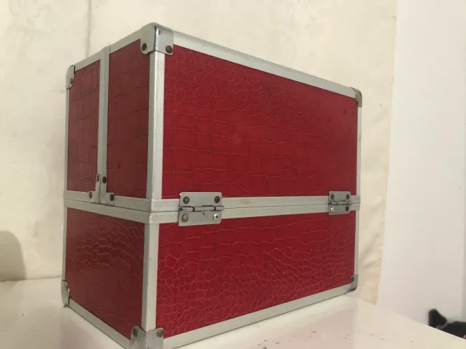Maleta profissional de maquiagem Train case