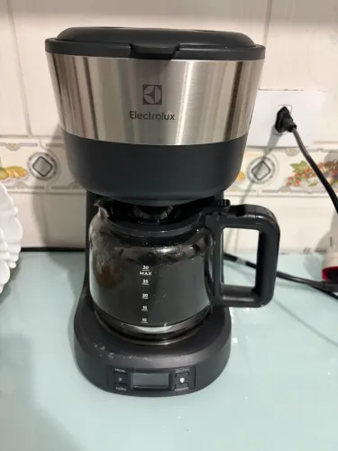 Cafeteira Elétrica Electrolux inox filtro permanente removivel capacidade 1L