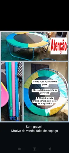 Pula Pula / cama elástica  Tam: 1,80