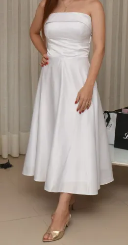Vestido midi - Branco 