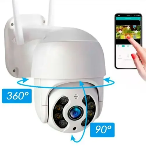 Câmera de Segurança monitoramento App celular Wifi Modelo externo 