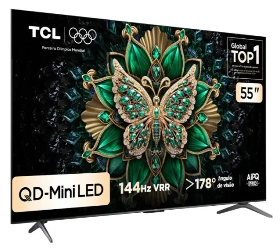 Smart TV TCL 55 Polegadas QLED Mini LED 4K