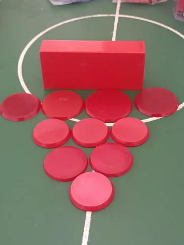 Time futebol de botão vermelho futebol de mesa