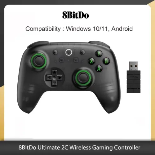 Controle Sem Fio 8BitDo Ultimate 2C - Hall Effect - Windows e Android 