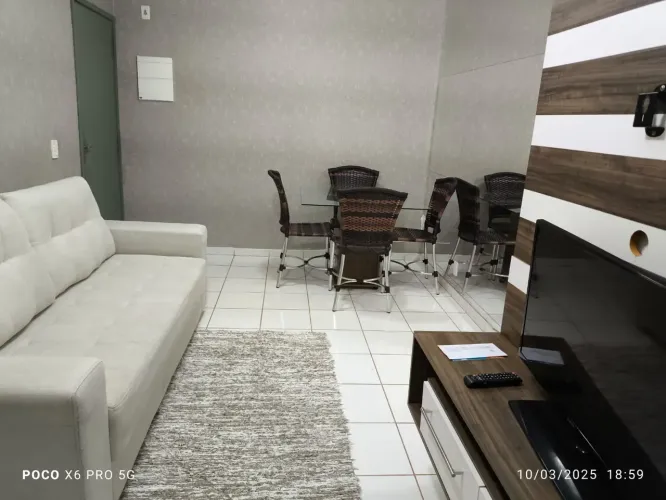 Apartamento mobiliado com 2 quartos no Residencial Valencia