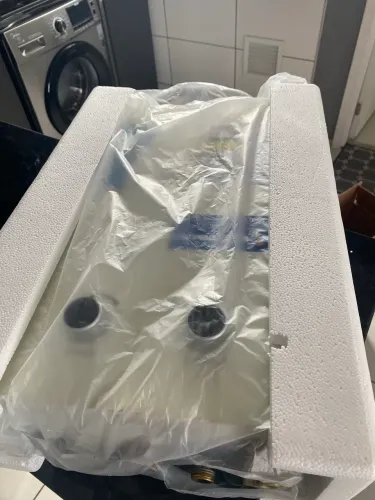Aquecedor A Gás 7 litros Komeco Gn Natural 07m cor Branco Pilhas