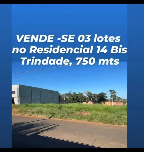 OPORTUNIDADE ÚNICA EM TRINDADE-GO! 3 LOTES JUNTOS NO RESIDENCIAL 14 BIS codigo: 353749