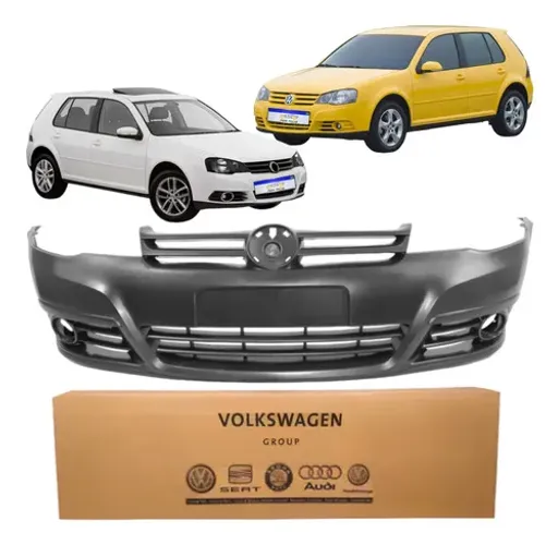 Parachoque Golf 2008 2009 2010 2011 2012 13 C/furo Original Preto