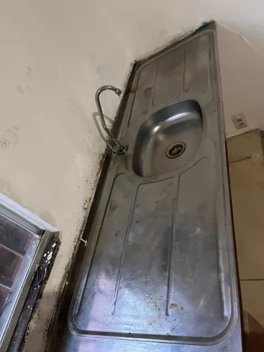 Pia de cozinha em aço inox