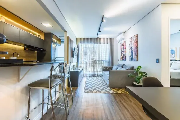 Apartamento para alugar em Campinas, Cambuí, com 1 quarto, com 53 m², Habitat