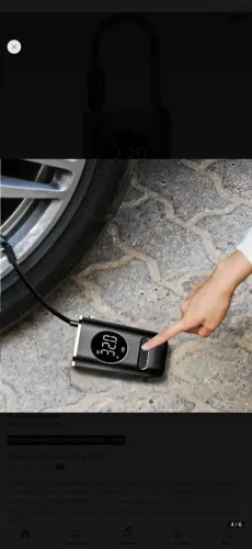 Mini Calibrador Compressor Elétrico Digital Portátil Pneu Carro Bike Bivolt | AJ-S03
