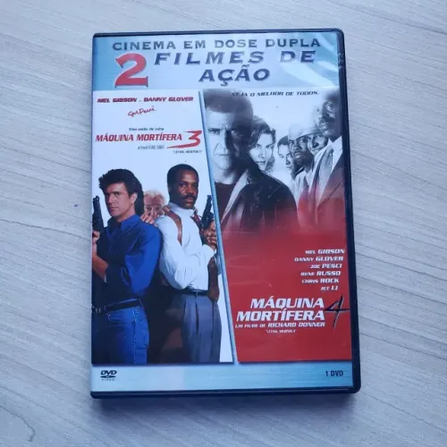 DVD Cinema em Dose Dupla: Máquina Mortífera 3 / Máquina Mortífera 4