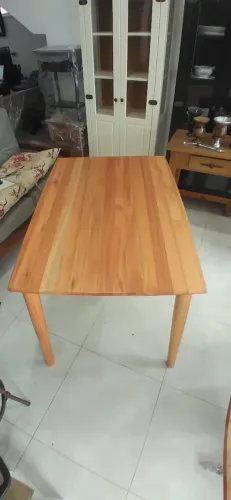 Mesa Retangular Em Eucalipto Natural