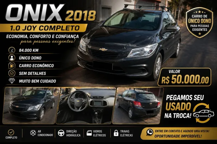 Chevrolet Onix JOY Hatch 1.0 8V Flex Mec. 4P 2018