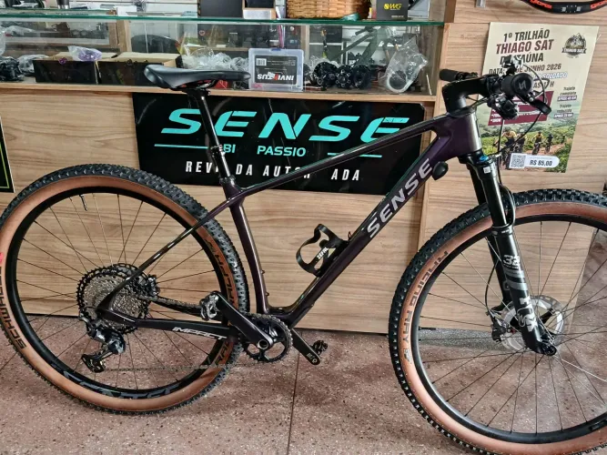 Bike Sense carbono grupo xt Tam 17 semi nova